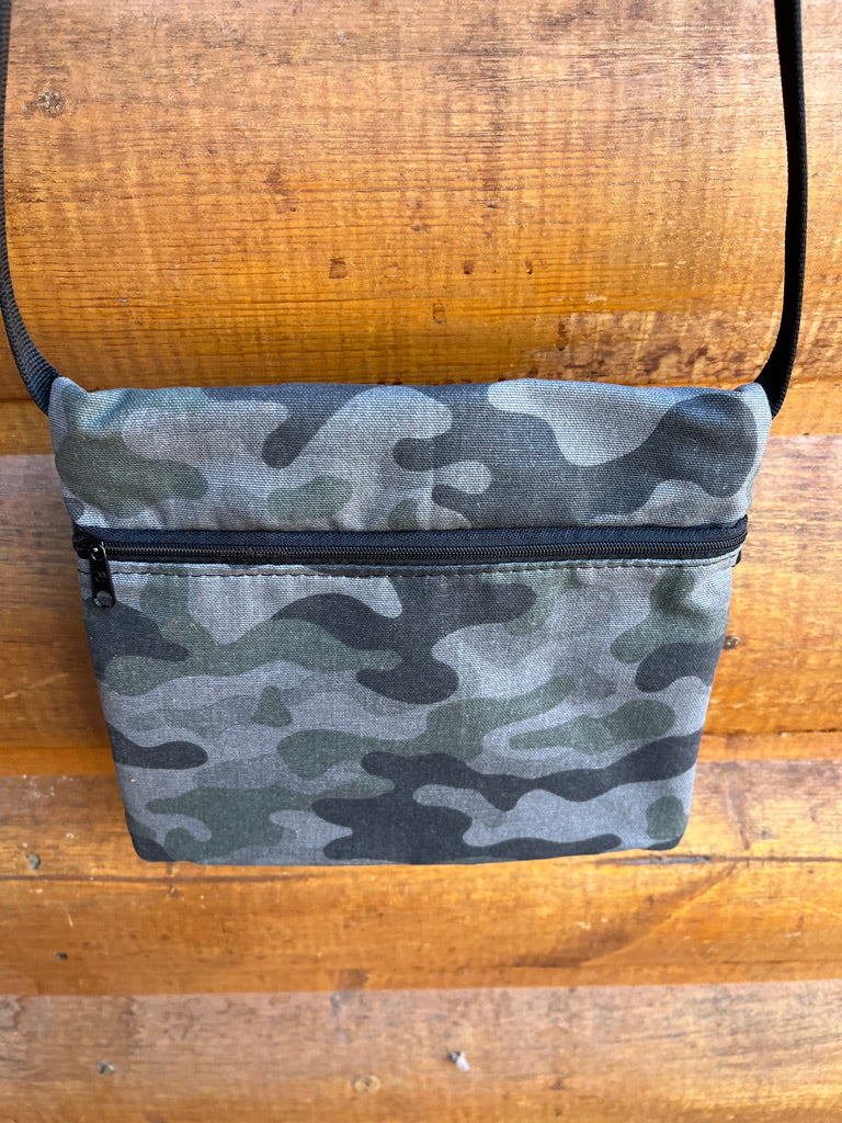 Lily Black Adjustable Strap-Camo Print Fabric