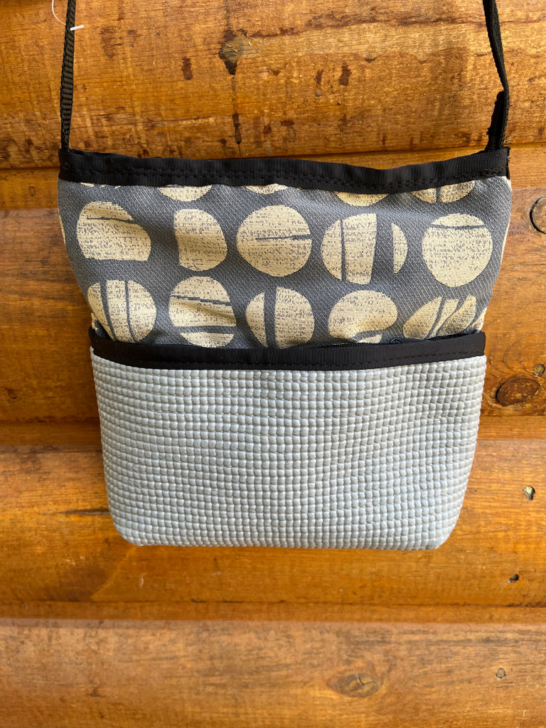 Bernie Gray Dots Crossbody Purse