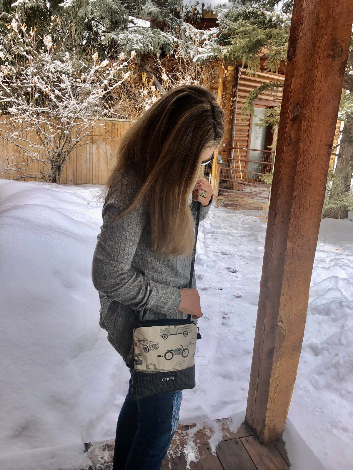 Stella Black Cross Body Purse-Campers 2