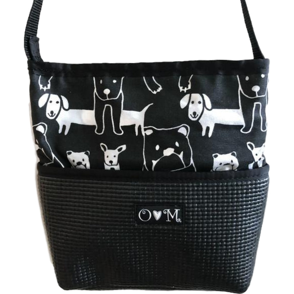 Petote Marlee Quilted Dog Carrier in Black